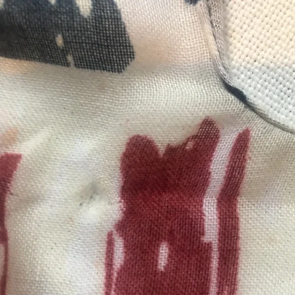 NWT USA Flag patriotic lightweight open kimono tassels OS boho summer cover up - Picture 14 of 15